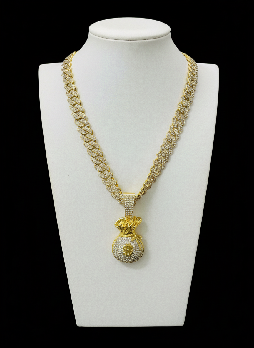 Cuban Gold Money Bag – ICE VISION