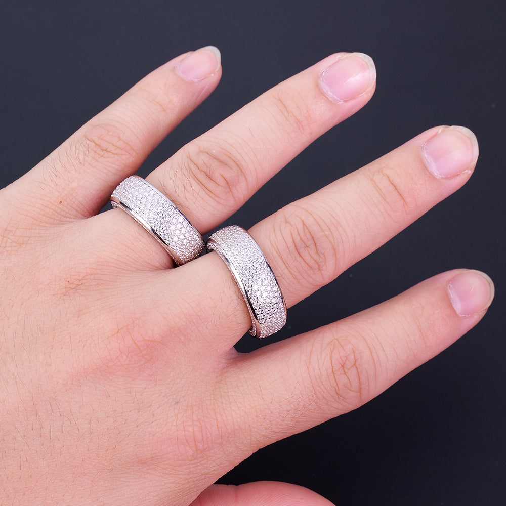 ICE VISION™ Inel Eternity Band — Argint 925 · Moissanite VVS