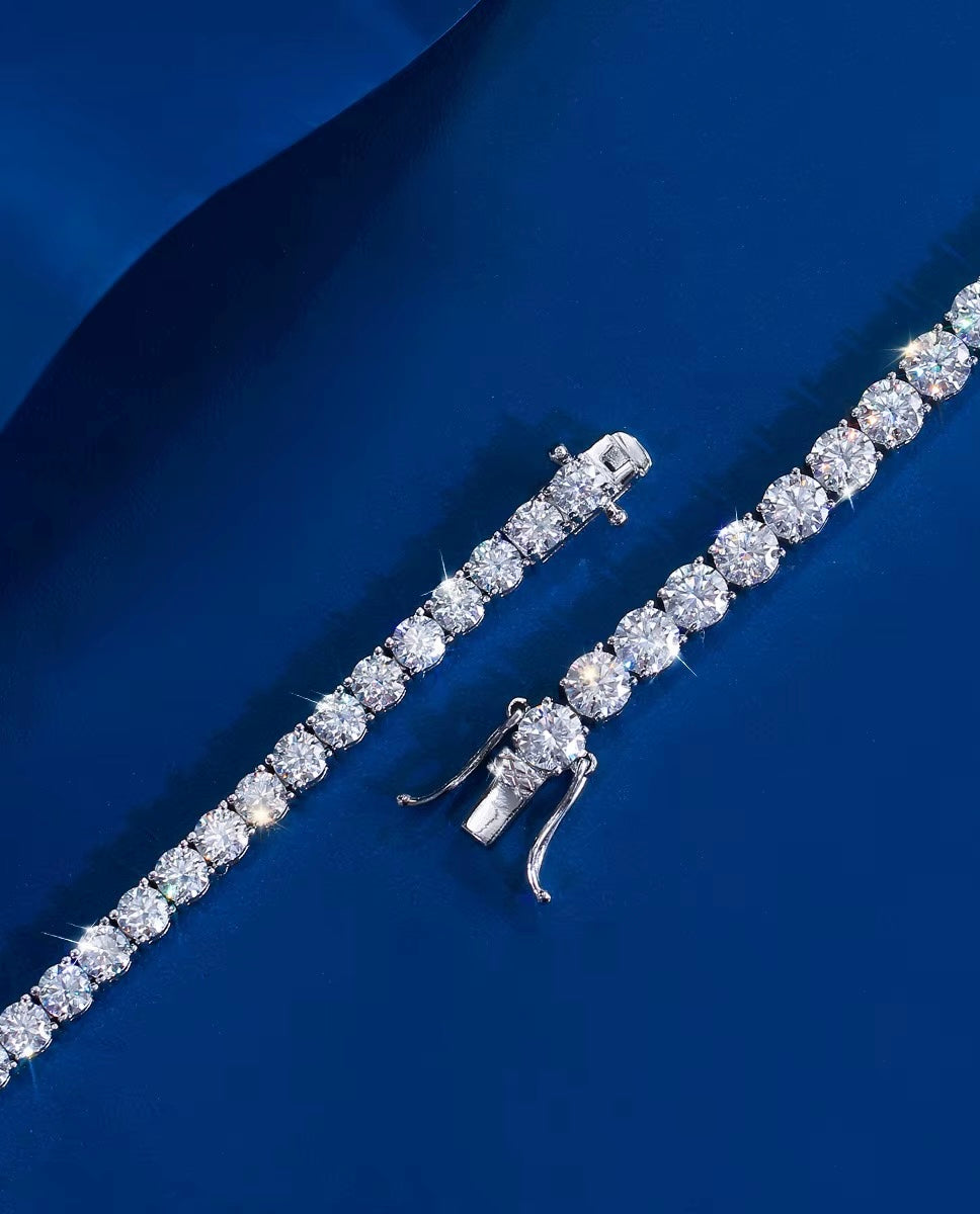 Bratara tennis Argint Moissanite 3.0MM 0.1ct