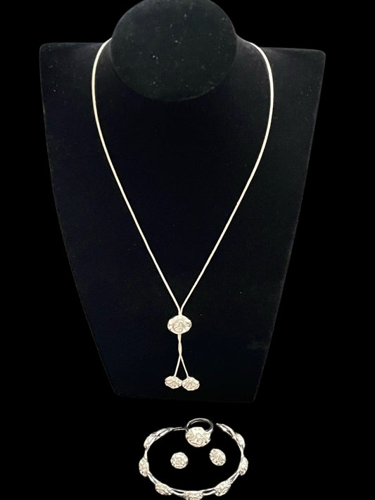 Set Argint cu Brățară Fixă din Argint 925 | Elegant