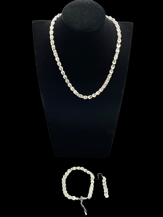 Set Brățară, Colier și Cercei din Argint 925 | Elegant
