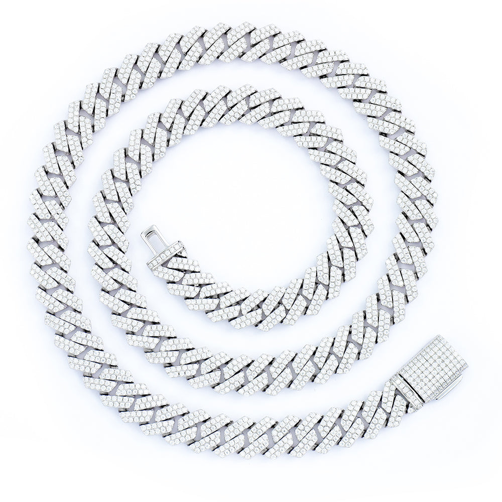 ICE VISION™ Cuban Link Chain 8MM — Argint 925 · VVS Moissanite