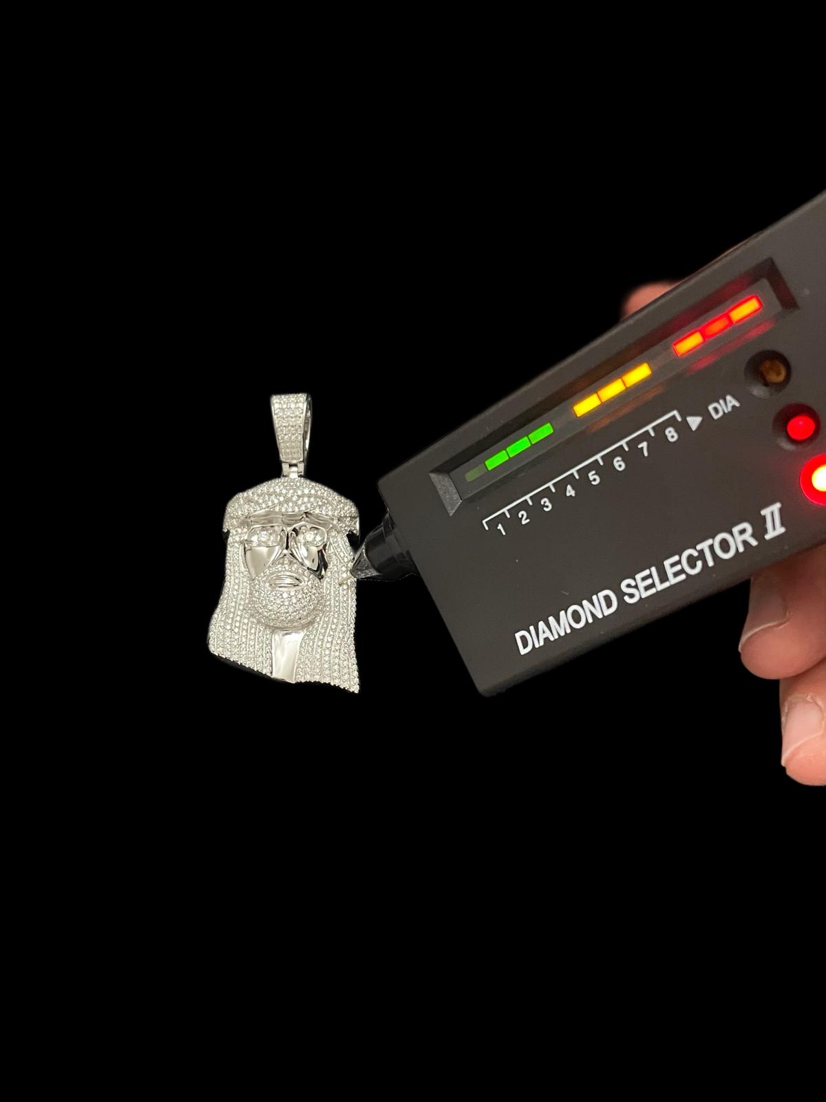 ICE VISION™ Jesus Piece Pendant – Argint 925 Moissanite VVS