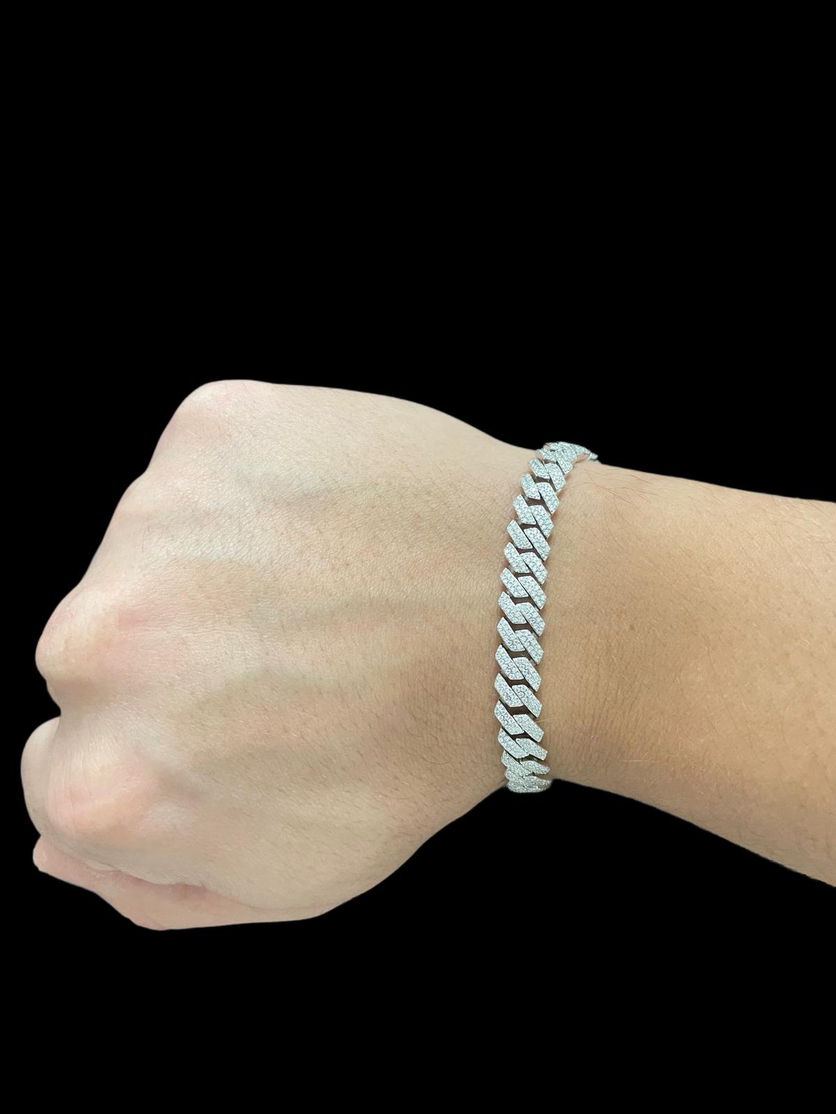 ICE VISION™ Cuban Link Bracelet – Argint 925 Moissanite VVS