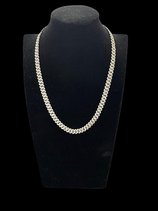 ICE VISION™ Cuban Link Chain – Argint 925 Moissanite VVS (8mm / 50cm)