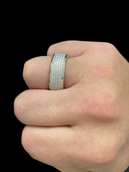 ICE VISION™ Eternity Band Ring – Argint 925 Moissanite VVS (Mărime 11)