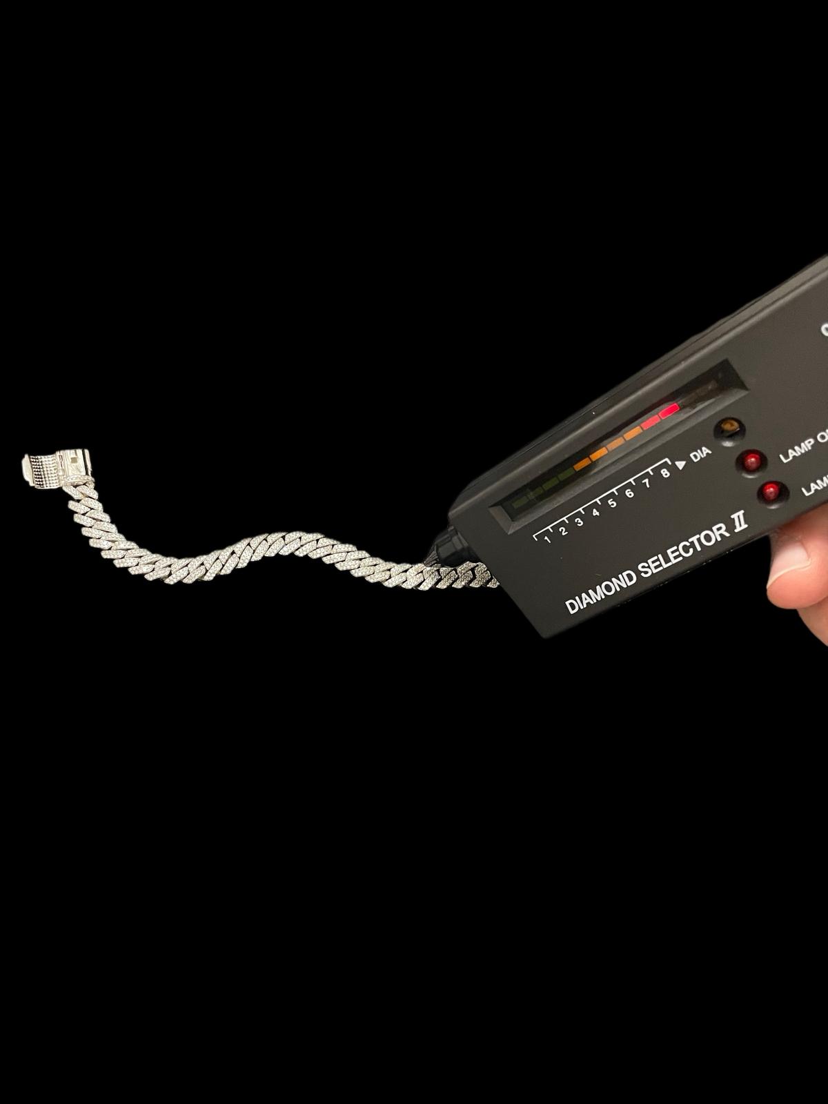 ICE VISION™ Cuban Link Bracelet – Argint 925 Moissanite VVS