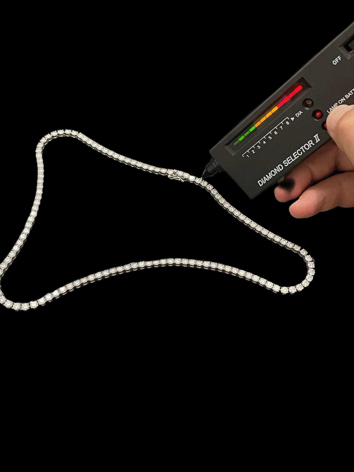 ICE VISION™ Moissanite Tennis Chain – Argint 925 VVS