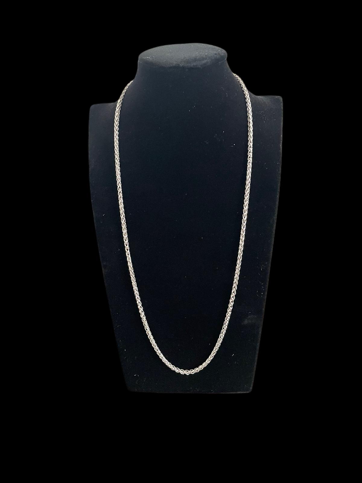 ICE VISION™ Wheat Chain – Argint 925 SOLID 4MM, 26' (INCH)